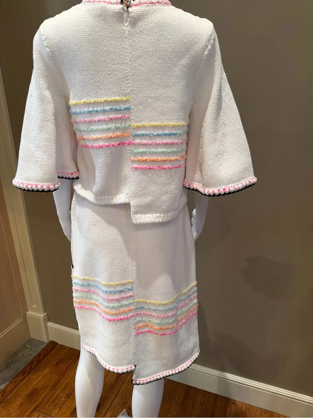 CHANEL White Knit